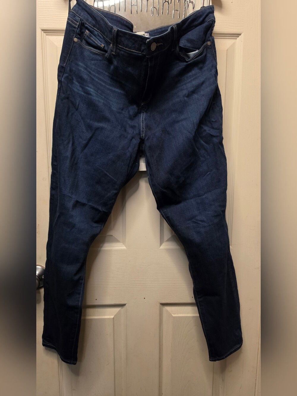 Paige Dark Blue Denim Jeans - Classic Skinny